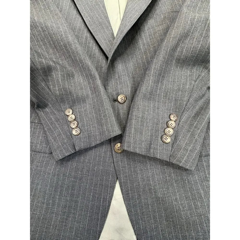 Vintage Polo University Club Ralph Lauren Pinstripe Blazer Men’s 38R Union Made